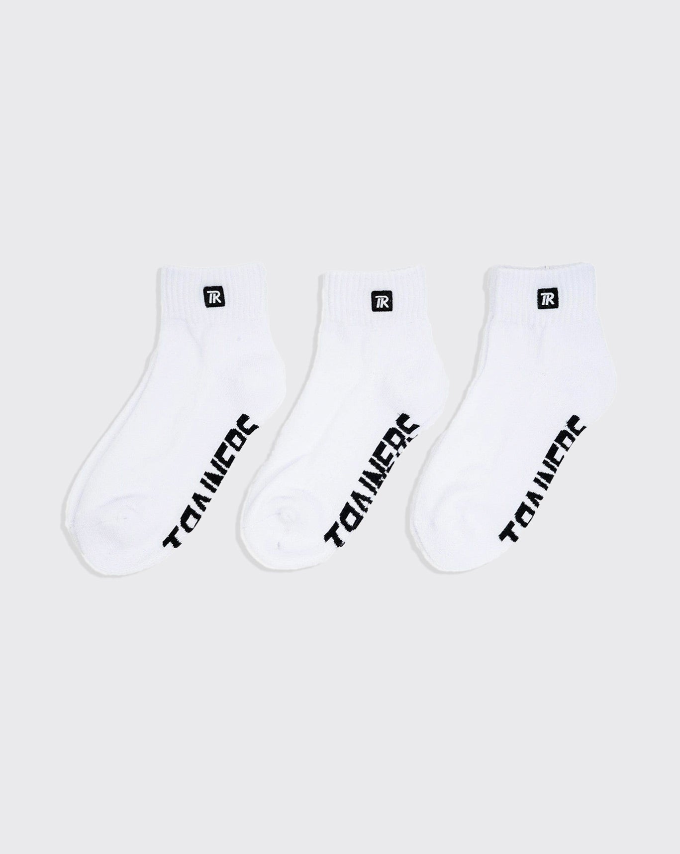 trainers quarter crew 3 pack sock